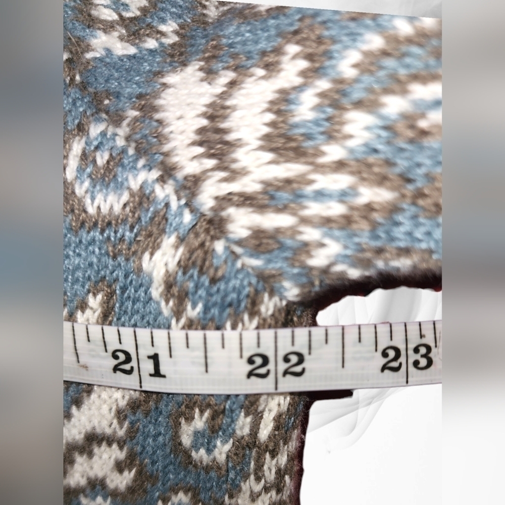 Nordic Traders Elevated Art-Deco Knit Cardigan Sweater Cotton - Picture 3 of 6